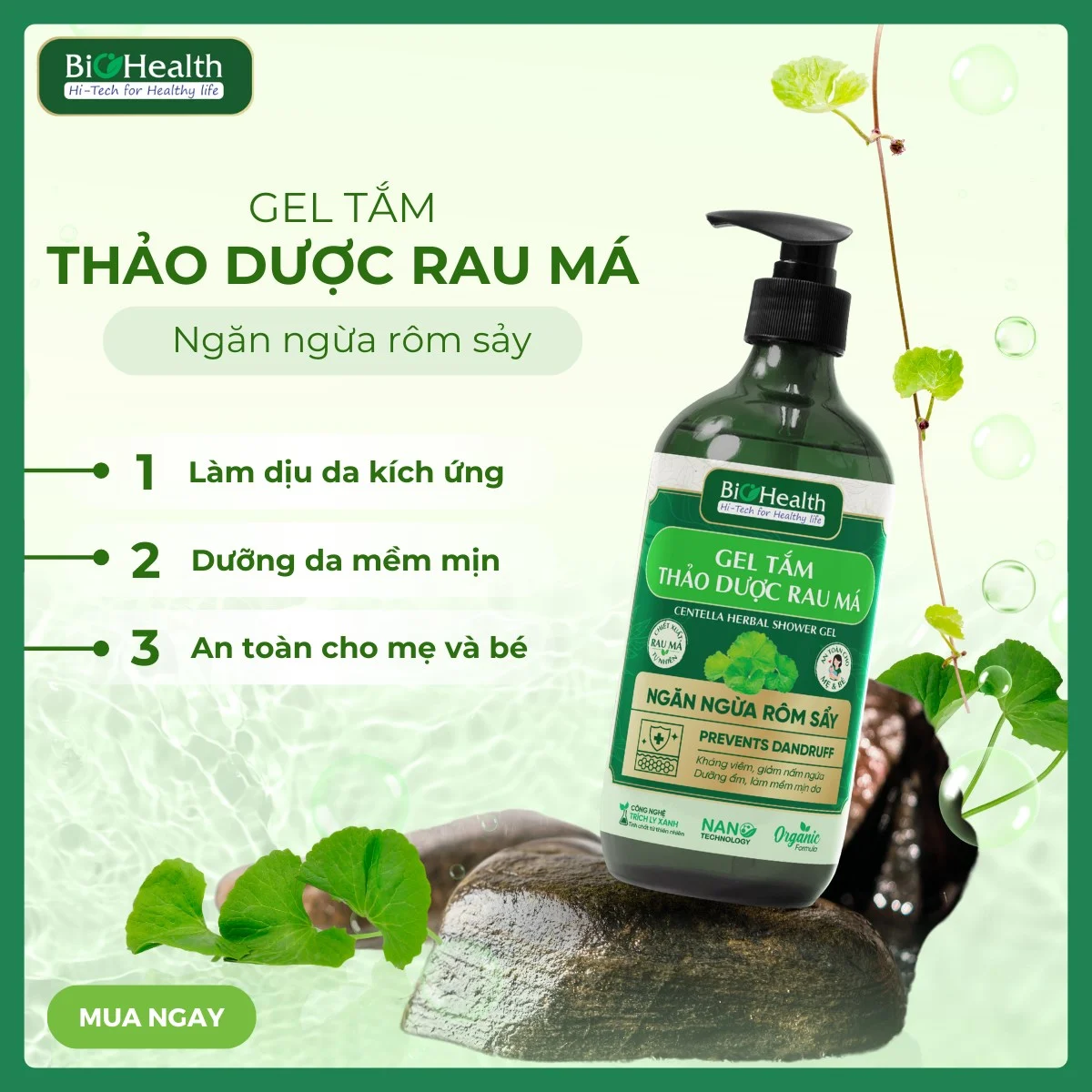 Gel Rửa Mặt Xương Rồng BioHealth Ngăn Ngừa Lão Hóa Da 100ml