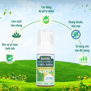 Bọt Vệ Sinh Hữu Cơ Lá Trầu Không BioHealth 100ml
