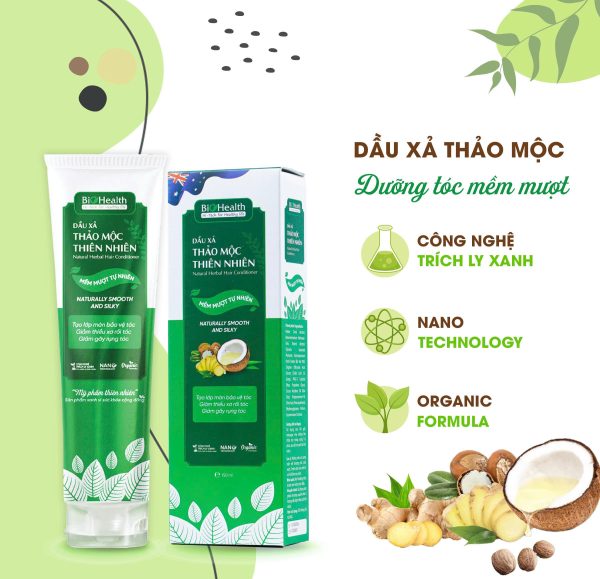 Dầu Xả Thảo Mộc Thiên Nhiên Biohealth 150ml Làm Mượt Tóc Hư Tổn, Xơ Rối